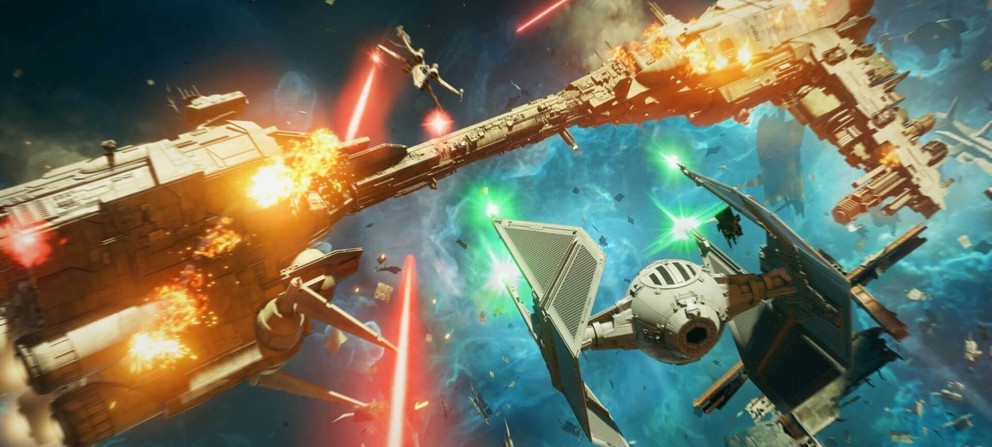 Кокпит, крейсер и сражения на новых скриншотах Star Wars: Squadrons