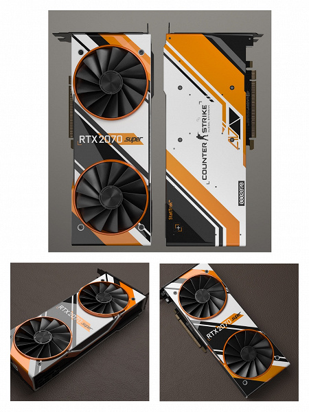Вероятно, очень редкая GeForce RTX 2070 Super для фанатов CS:GO. Такие карты Nvidia дарила в рамках конкурса в Китае