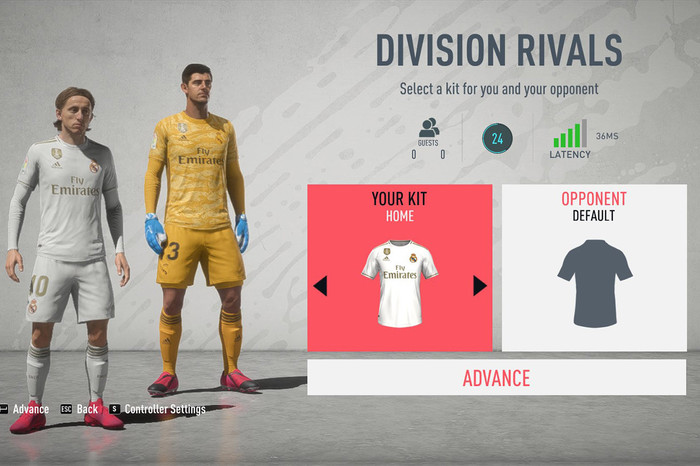 Коннект во время игры в FIFA 2020