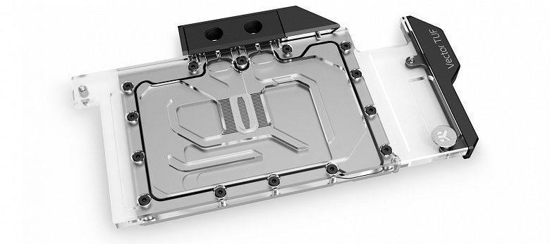 Водоблок EK-Quantum Vector TUF RTX 3080/3090 D-RGB предназначен для видеокарт Asus TUF RTX 3090 24G Gaming и TUF RTX 3080 10G Gaming