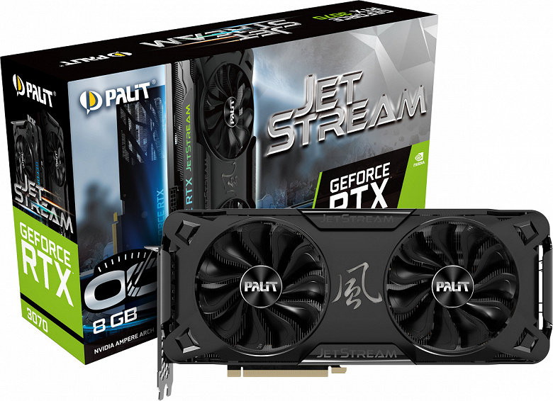 Представлена серия видеокарт Palit GeForce RTX 30 JetStream