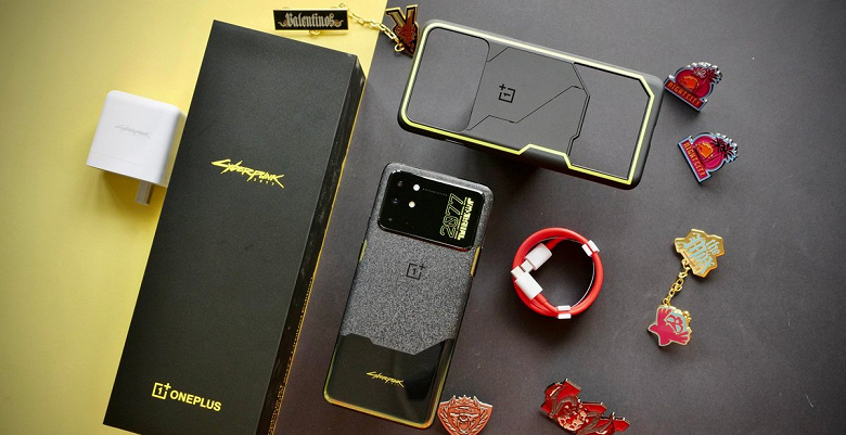 «Каменно-металлическая» крышка OnePlus 8T Cyberpunk 2077 Limited Edition. Разборка аппарата показала, как она реализована