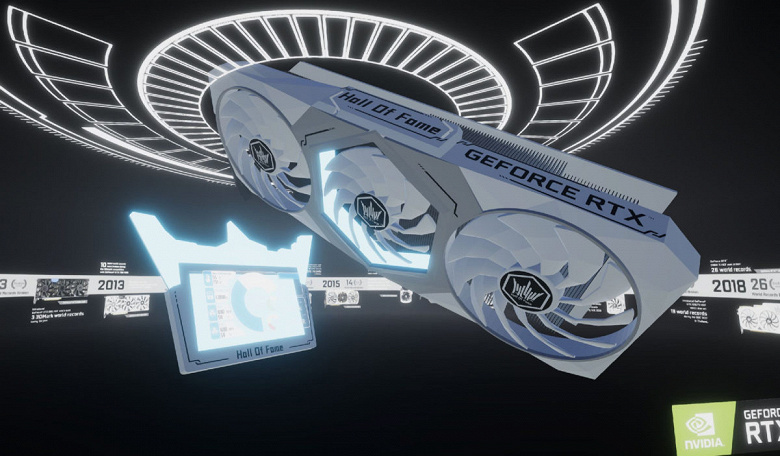 У видеокарт Galax GeForce RTX 30 HOF, похоже, будет большой экран