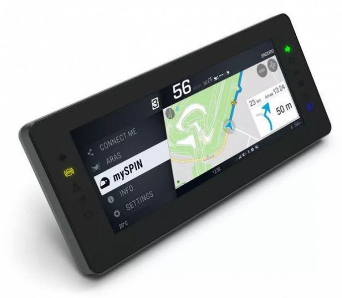 BMW и Bosch представили приборный щиток для мотоциклов с экраном диагональю 10,25 дюйма