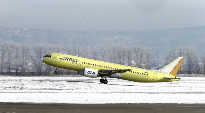 Состоялся первый полёт самолета МС-21-310 с российскими двигателями ПД-14