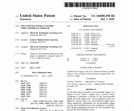 Microsoft «скопирует» одну из основных технологий контроллера PlayStation 5? Компания запатентовала технологию обратной тактильной связи