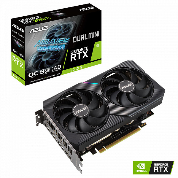 Наконец-то компактные GeForce RTX 3000. Asus представила множество моделей RTX 3060 Ti, включая версии Mini
