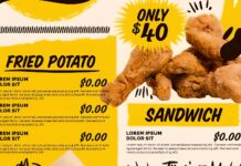 Печать меню: выбор материалов, форматов и технологий