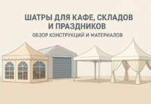 Шатры для кафе, складов и мероприятий: виды, формы и материалы